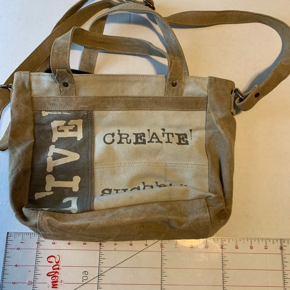 Mona B satchel purse. Crossbody and handle style